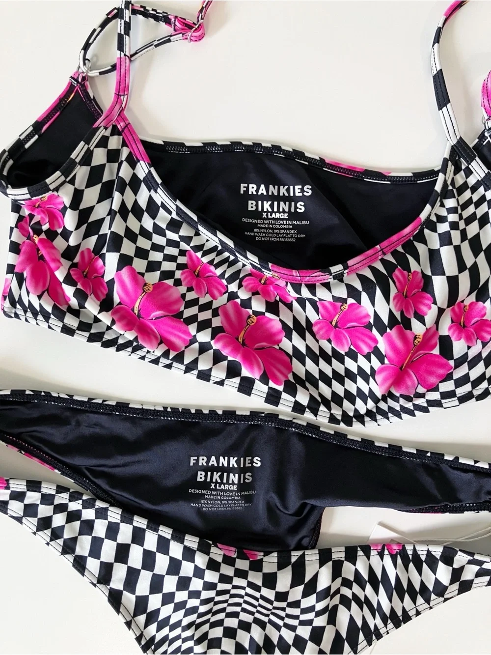 Frankie’s Bikinis | Black Dallas Shine Bikini Set Beach Pool Travel Vacation